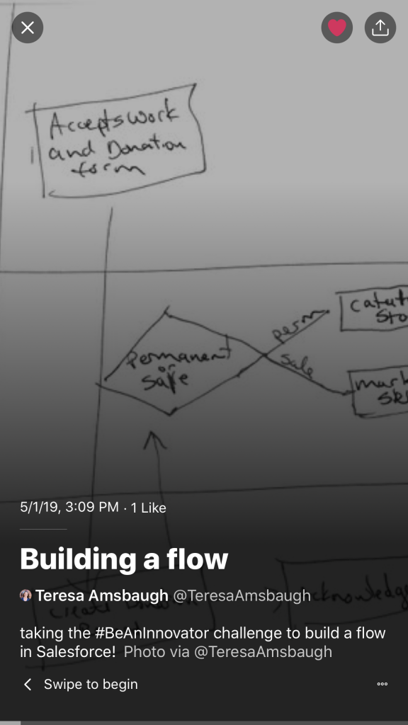 Building a Flow Twitter moment screenshot