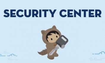 light blue background with navy text "Security Center" and underneath Astro is holding a large key