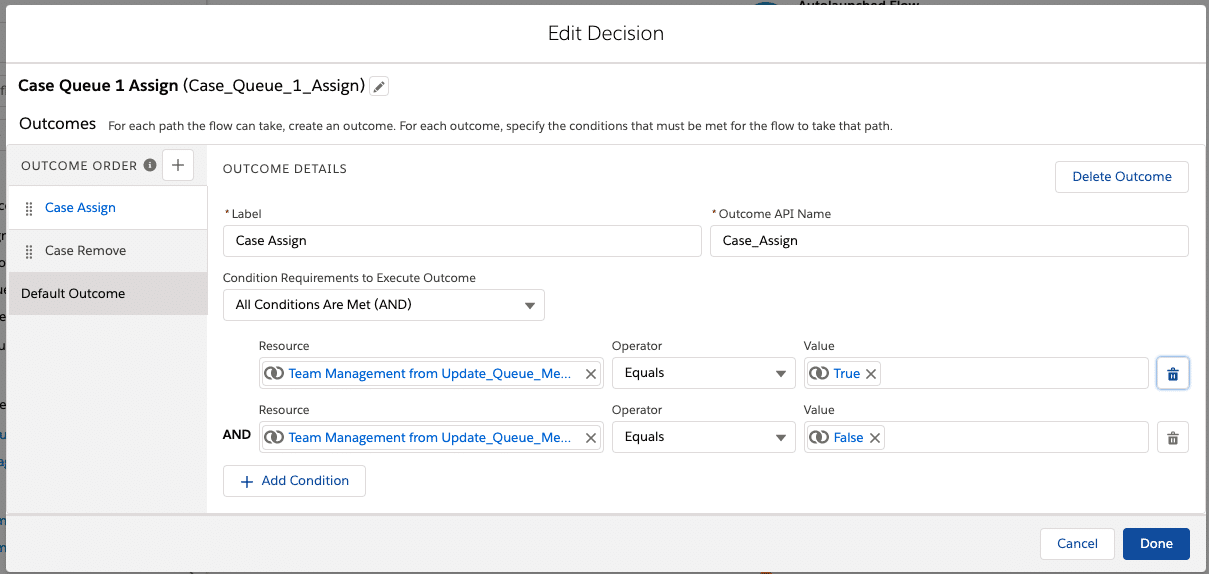 assign queue in flow salesforce