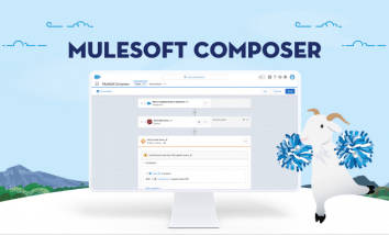 mulesoft composer image with cloudy cheering on