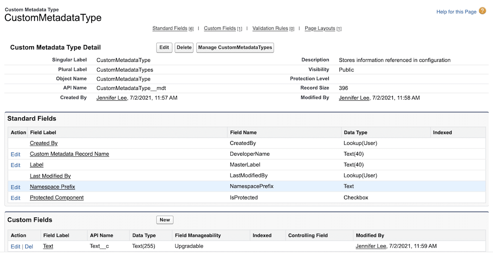 Click manage to create the data records for the CMDT. 