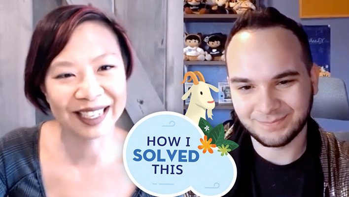 Jen Lee and Zach Banks in "How I Solved This" video.