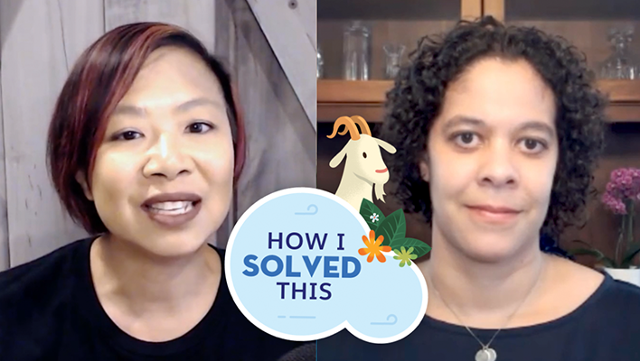 Jen Lee and Mary Tagler in a new episode of "How I Solved This."