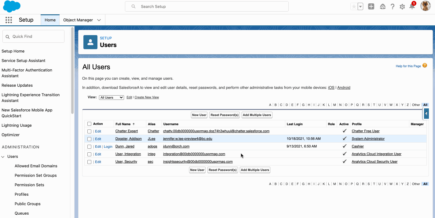 The user associated to the Cashier profile can access everything on the Cupcake Order record.