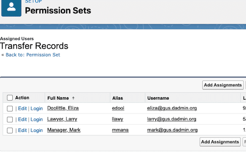 permission set group assignment