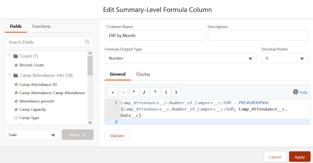 Summary-level formula using the PREVGROUPVAL formula.