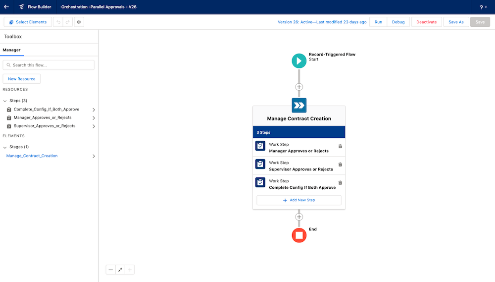 Assigning a step to multiple users in Salesforce Orchestrator. 