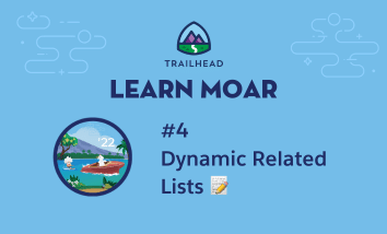 Cloudy towing Einstein on water skiis next to text that says "Learn Moar: #4 Dynamic Related Lists."