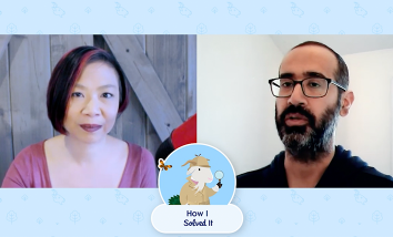 Jennifer Lee and Gorav Seth in a new episode of "How I Solved It."