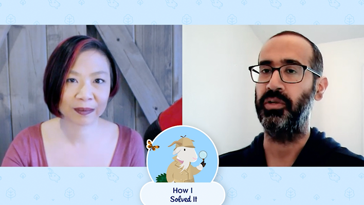 Jennifer Lee and Gorav Seth in a new episode of "How I Solved It."