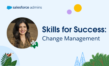 Image of Gloria Ramchandani next to text that says "Skills for Success: Change Management."