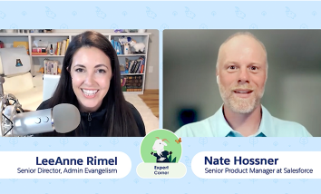 LeeAnne Rimel and Nate Hossner in a new episode of "Expert Corner."