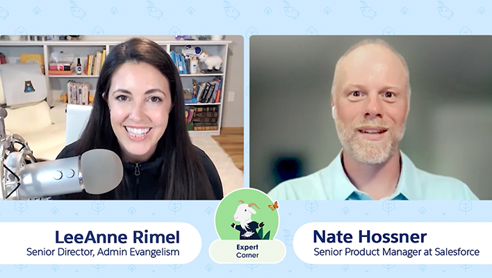 LeeAnne Rimel and Nate Hossner in a new episode of "Expert Corner."