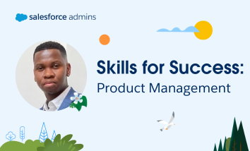 Image of Justice Sikakane next to text that says "Skills for Success: Product Management."