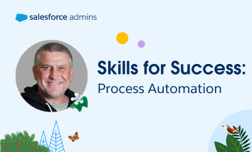 Image of Andy Engin Utkan next to text that says "Skills for Success: Process Automation."