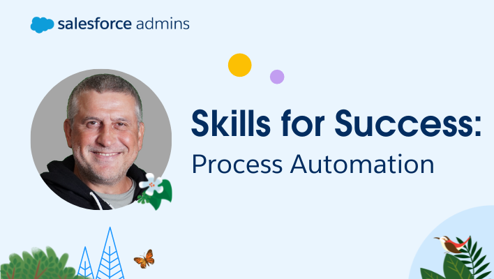 Image of Andy Engin Utkan next to text that says "Skills for Success: Process Automation."