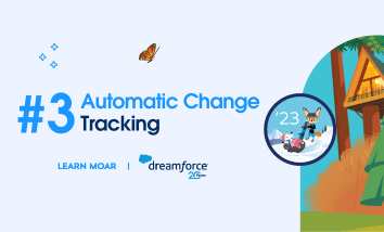 Learn Moar Admin Badge and text that says, “Automatic Change Tracking.”