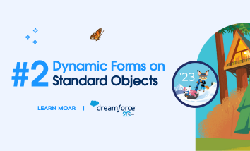 Learn Moar Admin Badge and text that says, “Dynamic Forms on Standard Objects.”