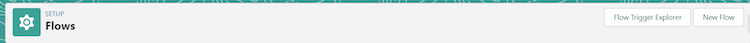 The New Flow button in Flows Setup.