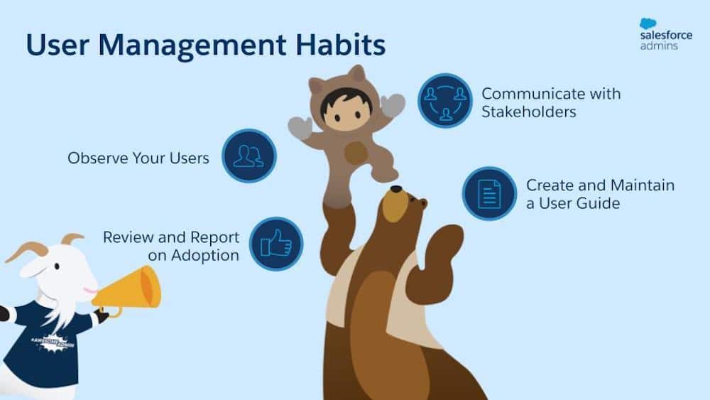 Four user management habits.