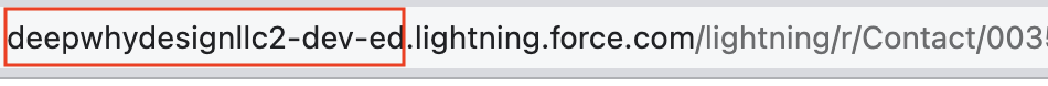 Change this part of the URL, highlighted in red, when constructing your DocumentLink formula. My domain—the part before .lightning.force.com—is highlighted.