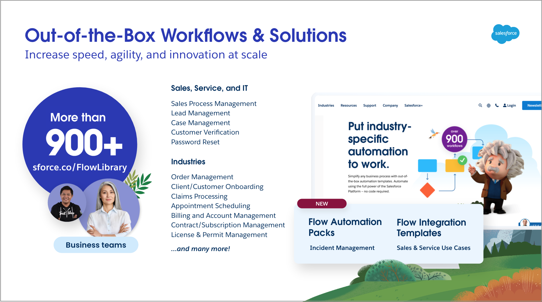 Flow Library out-of-the-box workflows and solutions