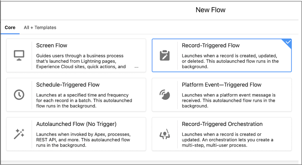 Create a new Record-Triggered Flow.