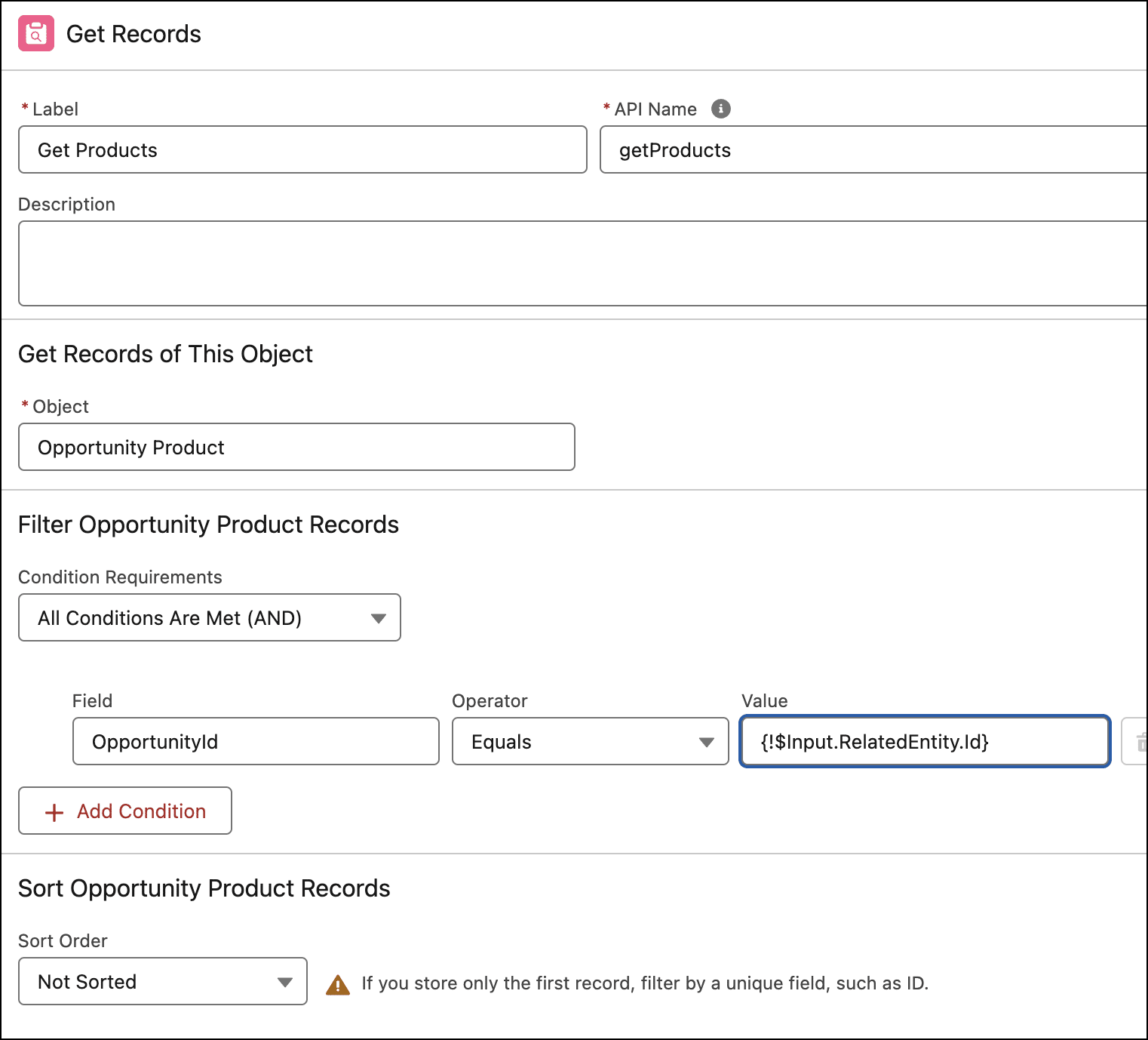 Details for Get Records to identify the neglected opportunities.