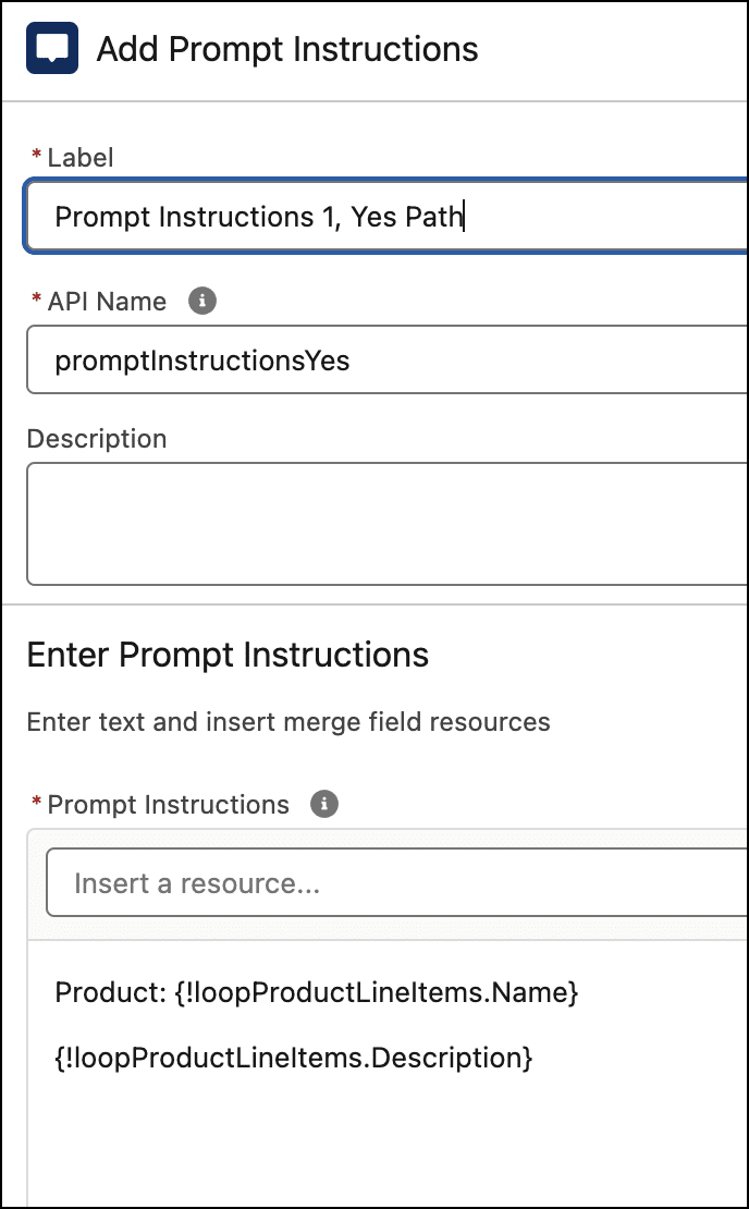 Prompt Instructions if there are records in the collection.