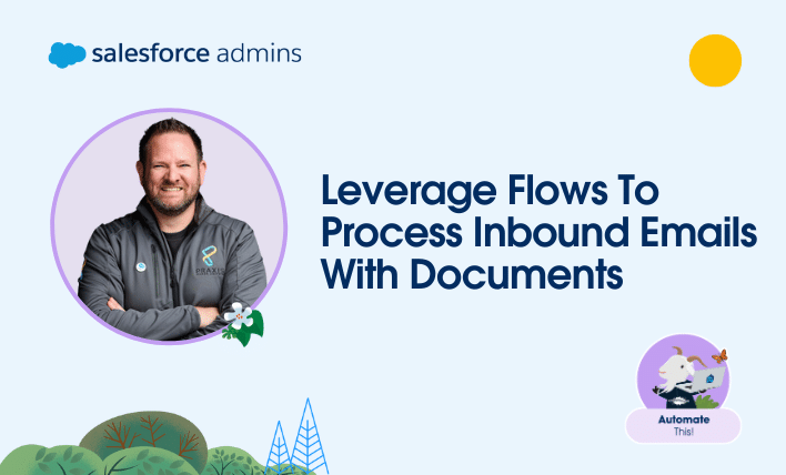 Leverage flows to process inbound emails with documents