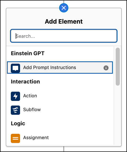 Add Prompt Instructions action in a prompt flow.