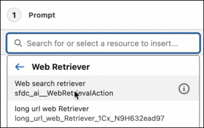 Prompt Builder using a Web Retriever.
