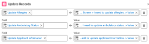 Updated records to show the toggle value to a checkbox field at the end of the flow