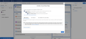 Activating the Account record page