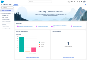 Security Center Essentials dashboard view
