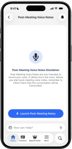 Starting Post-Meeting Voice Notes - no consent needed from others.