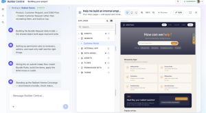 Explorer view of a React site built using Builder Central 