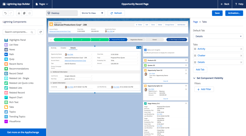 compact layout assignment salesforce