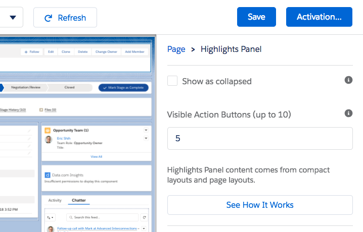 compact layout assignment salesforce